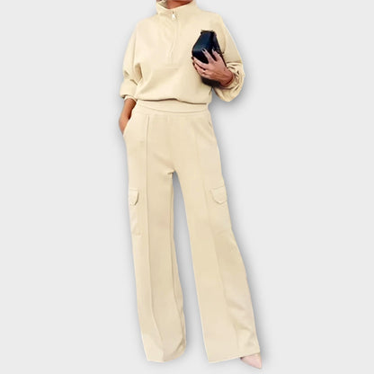 Ensemble de Lounge Cargo Élégant avec Pantalon Large