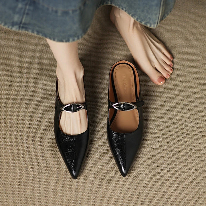 Wilda – Mules in Pelle Naturale