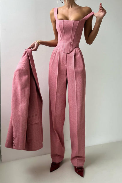 Grace | Ensemble de Trois Pièces avec Blazer Croisé