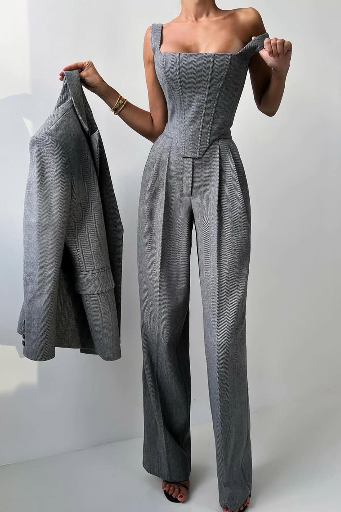 Grace | Ensemble de Trois Pièces avec Blazer Croisé