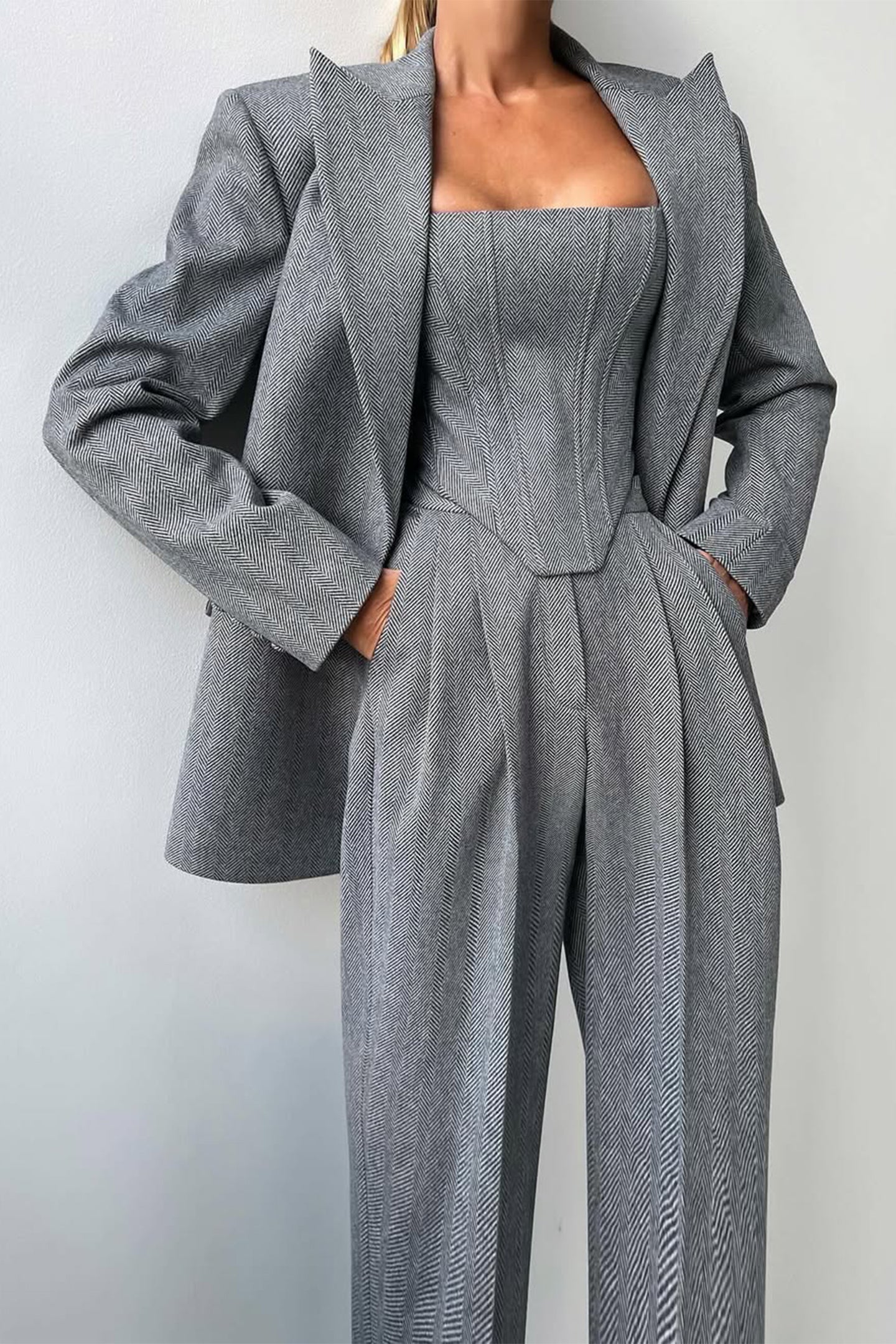 Grace | Ensemble de Trois Pièces avec Blazer Croisé