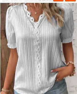 Mélissa | Blouse Élégante avec Détails Délicats