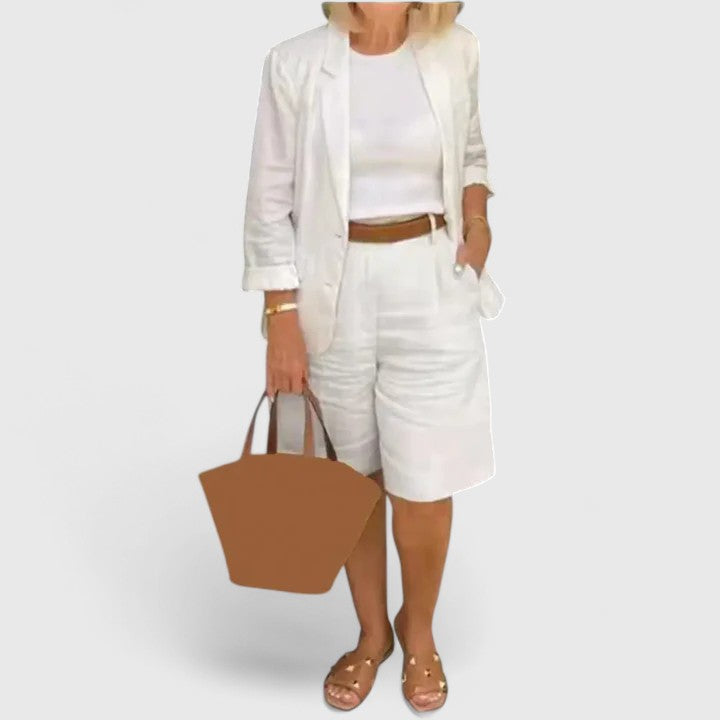ANNA – ENSEMBLE DE SHORTS TAILLÉS DÉCONTRACTÉS