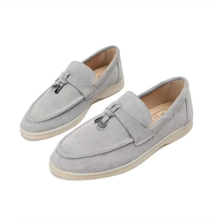 Vianne - Mocassins élégants en daim pour femme