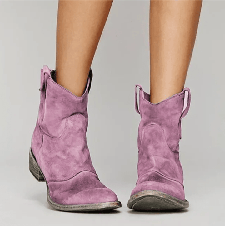 Charlotte - Bottes orthopédiques en cuir suédé