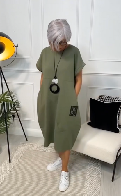 Zuzanna | Robe d'Été Légère avec Col Ronde