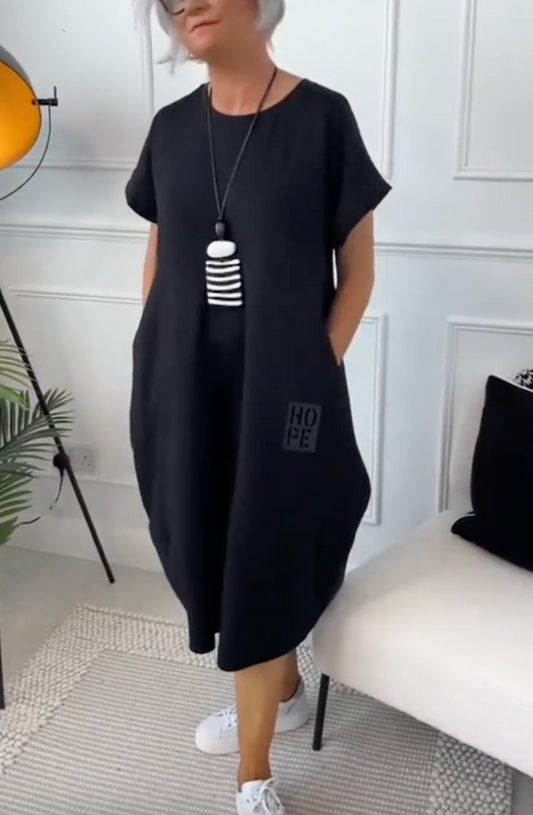 Zuzanna | Robe d'Été Légère avec Col Ronde