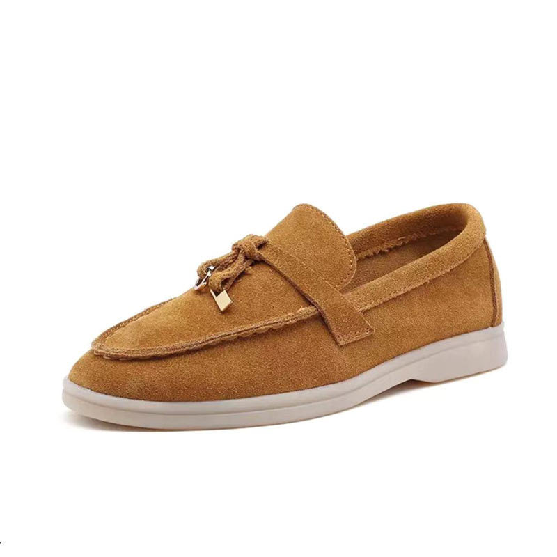 Vianne - Mocassins élégants en daim pour femme