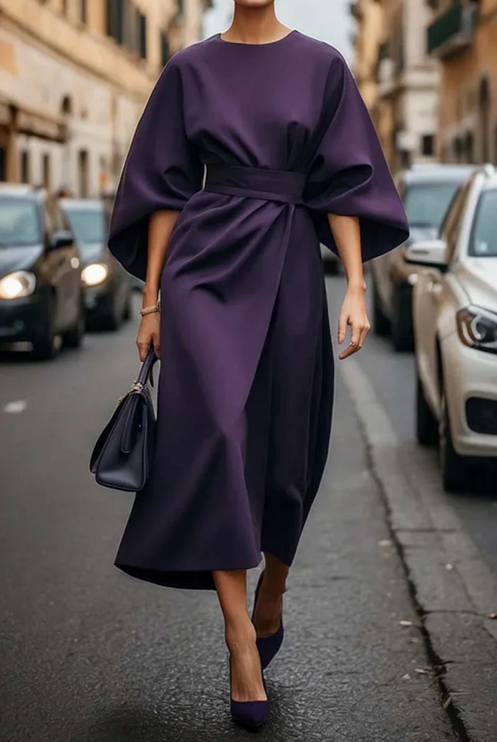 Clare - Robe maxi élégante avec ceinture à la taille