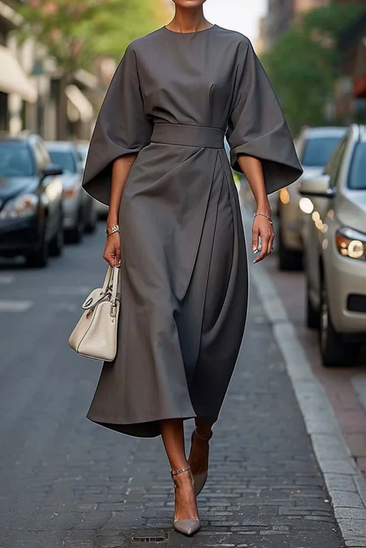 Clare - Robe maxi élégante avec ceinture à la taille