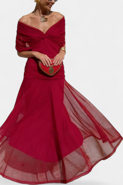 Abigail | Robe longue florale à décolleté en V