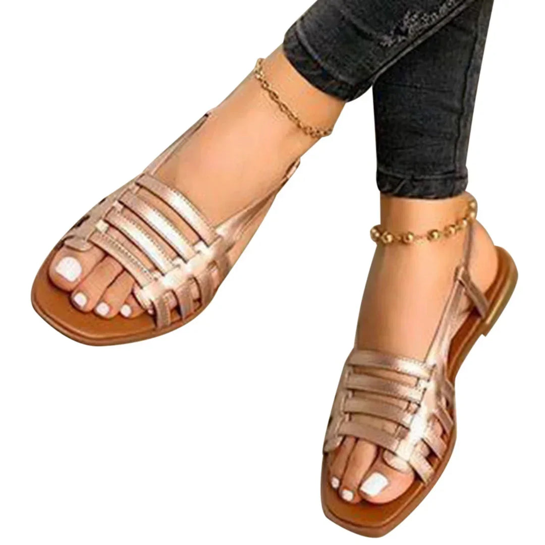 Edetta - Sandales en Cuir Lisse