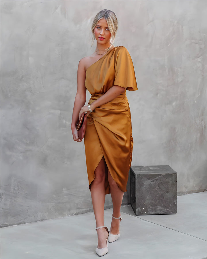 Amélie | Robe de Soirée asymétrique pour femme | Midi