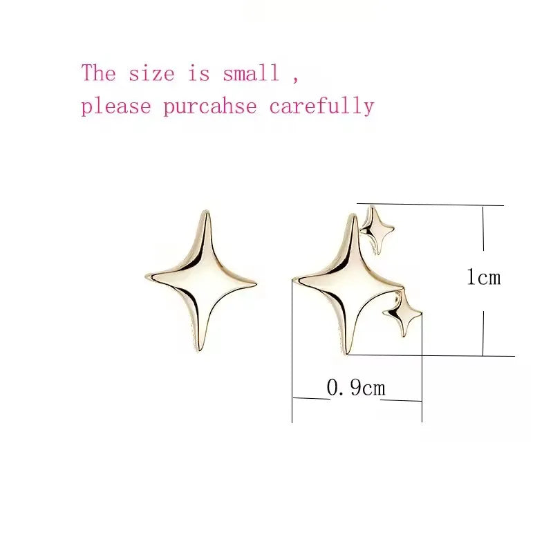 Boucles d'oreilles en chaîne étoile en argent sterling