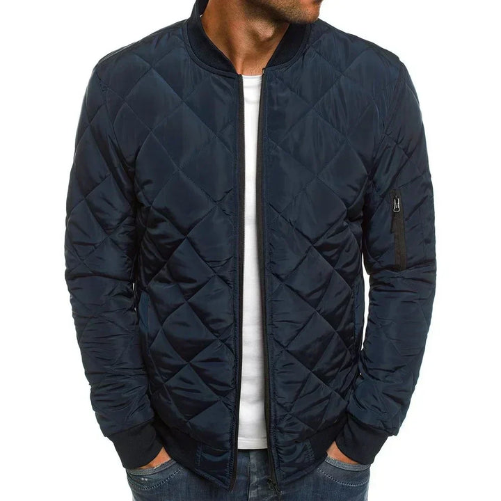 Ambrogio™ | Veste décontractée de printemps premium avec design en diamant