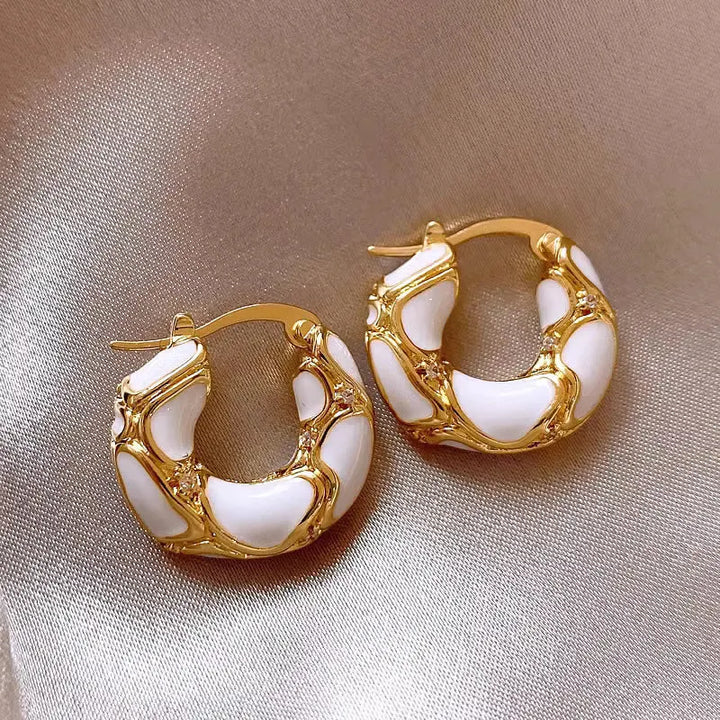 Boucles d'oreilles créoles vintage en forme de U