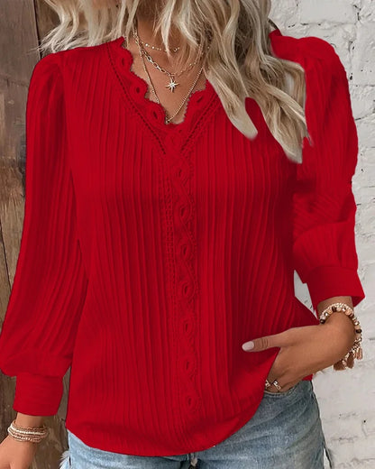 Mélissa | Blouse Élégante avec Détails Délicats