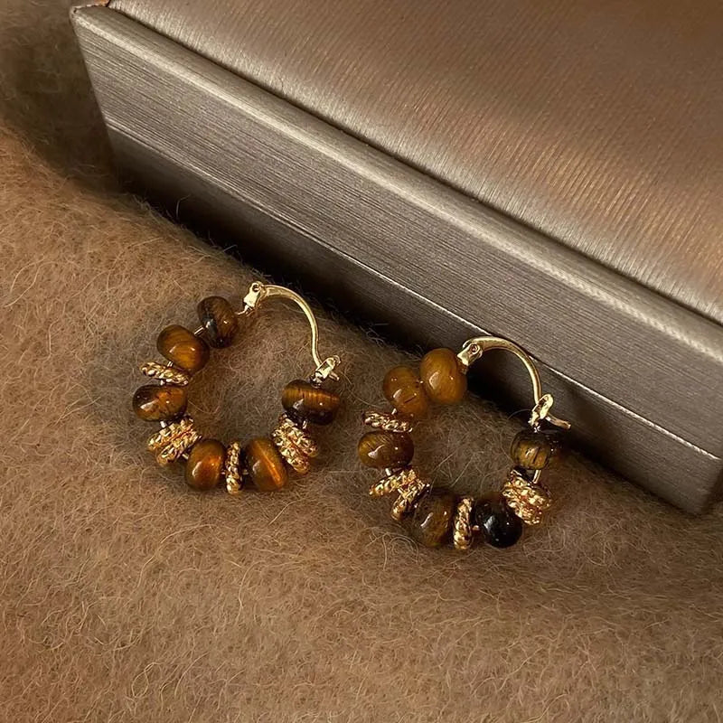 Boucles d'oreilles créoles vintage en forme de U
