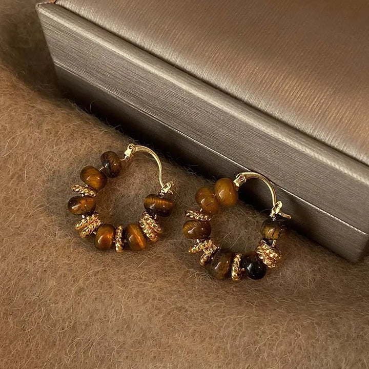 Boucles d'oreilles créoles vintage en forme de U