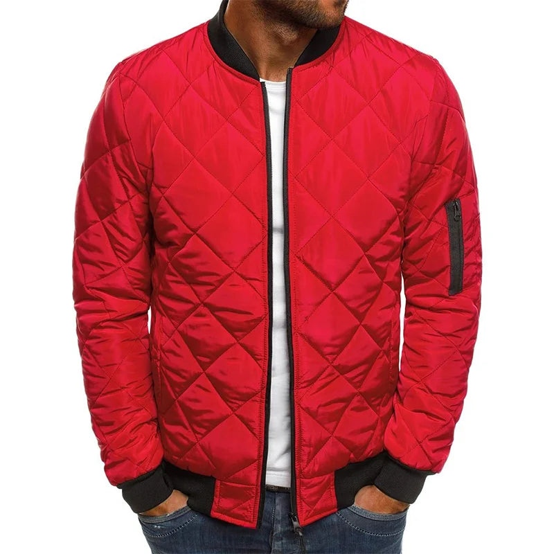 Ambrogio™ | Veste décontractée de printemps premium avec design en diamant