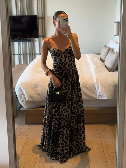 Antonella - Robe Maxi Léopard