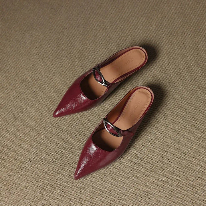 Wilda – Mules in Pelle Naturale