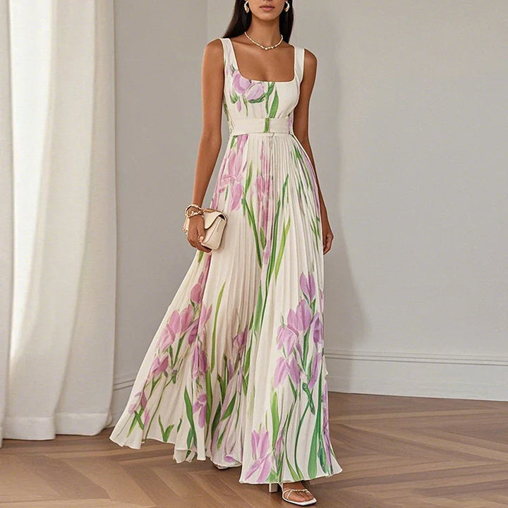 Claudia™ | Robe Maxi A-Line Florale