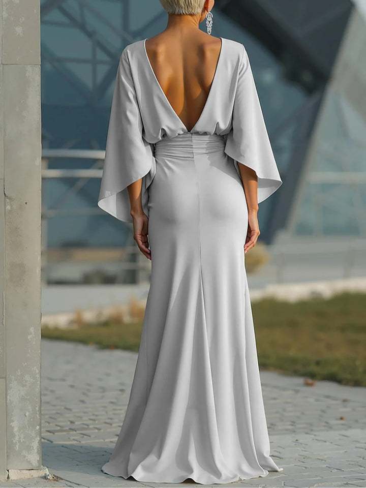 Clara | Robe élégante à décolleté en V et sans manches