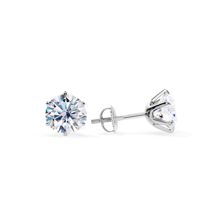 Boucles d'oreilles Tera en or blanc chic