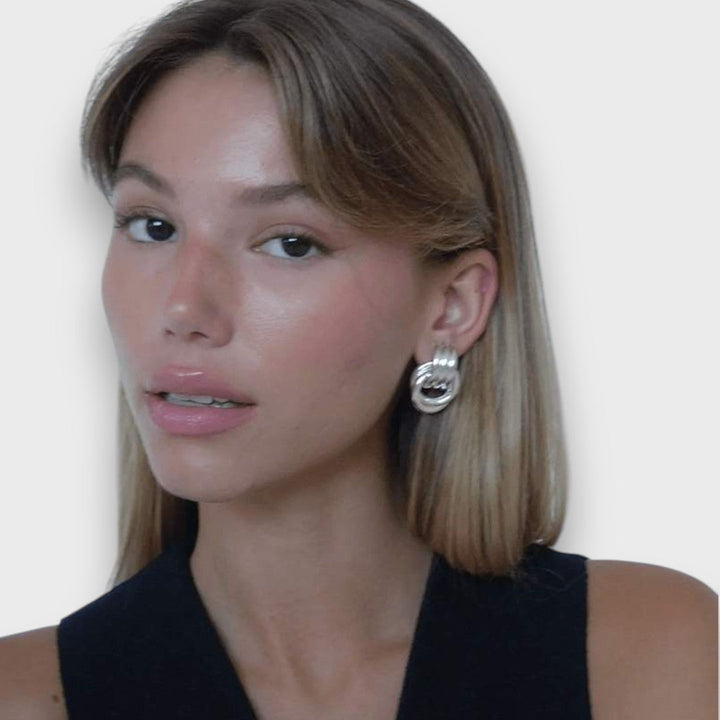 Nela – Boucles d'oreilles en filigrane doré