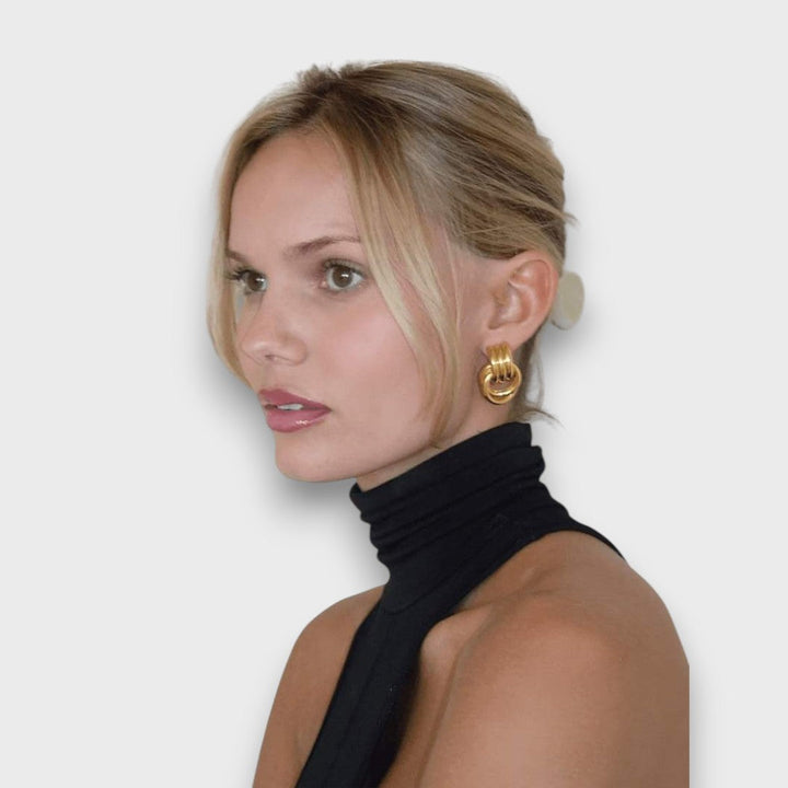Nela – Boucles d'oreilles en filigrane doré