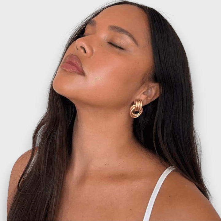 Nela – Boucles d'oreilles en filigrane doré