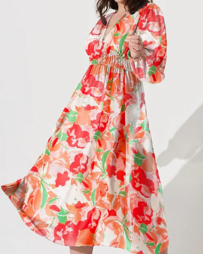 Celine | Robe Fleurie Féminine
