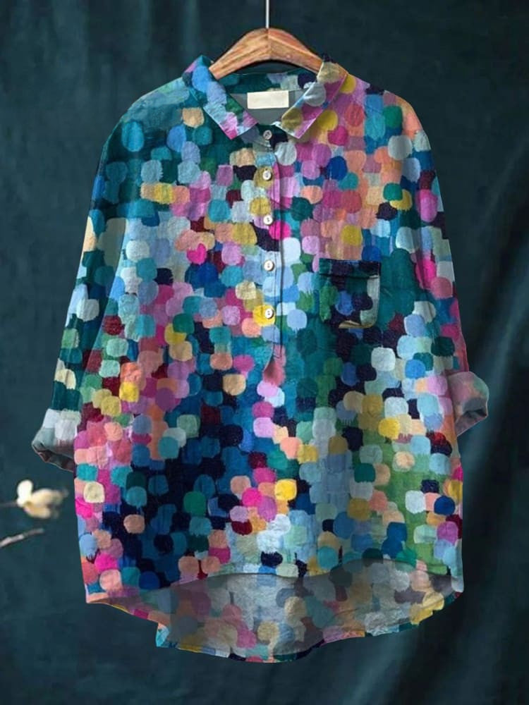 Amara | Chemise à Imprimé Pois Colorés
