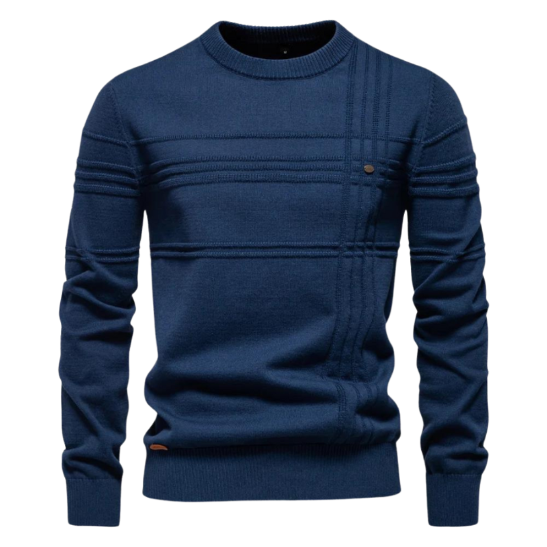 Beeck™ | Pull en coton pour homme avec design rayé