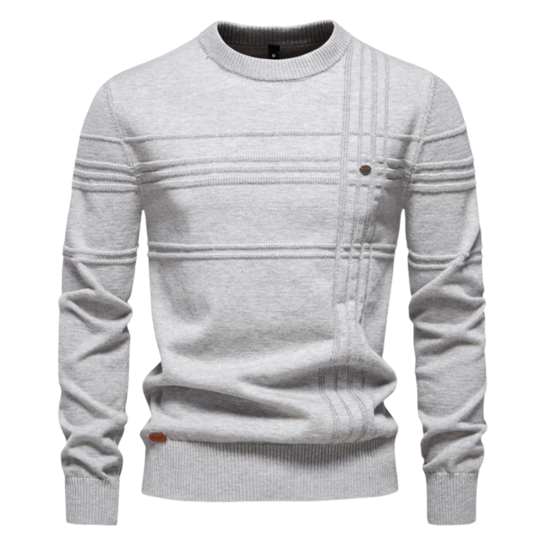 Beeck™ | Pull en coton pour homme avec design rayé