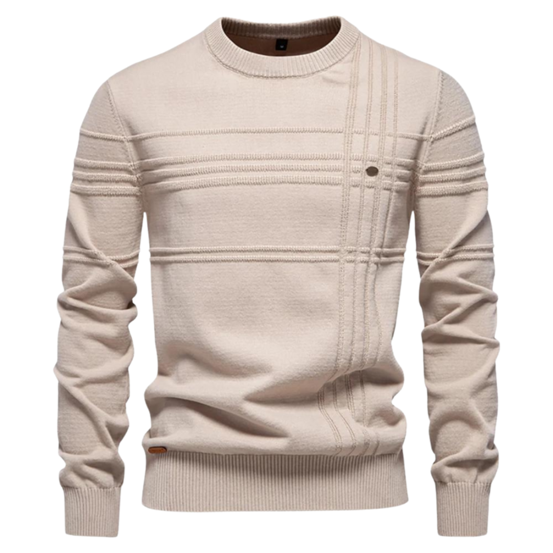 Beeck™ | Pull en coton pour homme avec design rayé