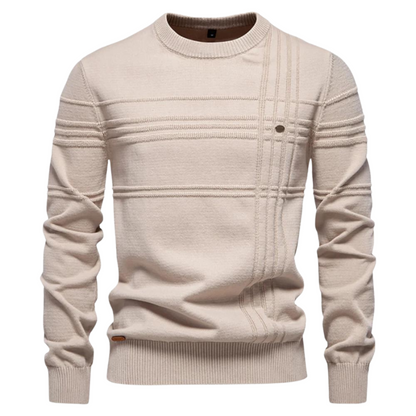 Beeck™ | Pull en coton pour homme avec design rayé