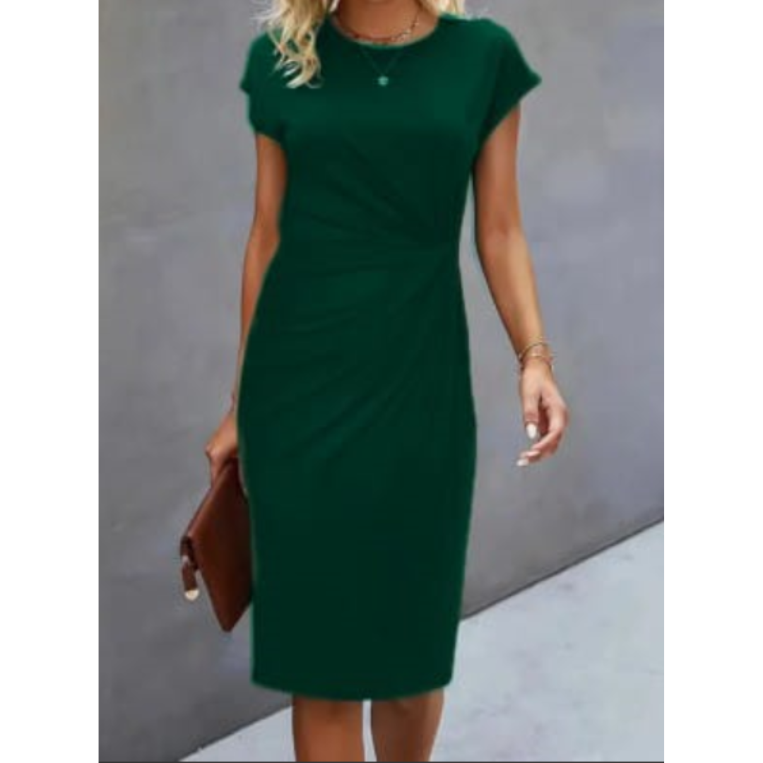 Anouk - Robe midi formelle à manches courtes pour femmes