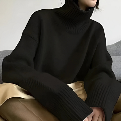 Lisette | Pull col roulé en cachemire