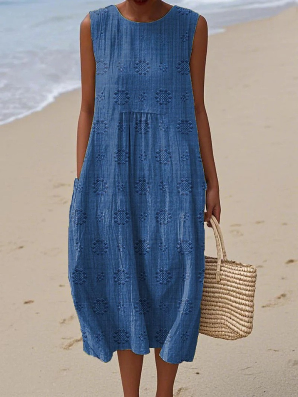Audrey | Robe Midi à Motifs