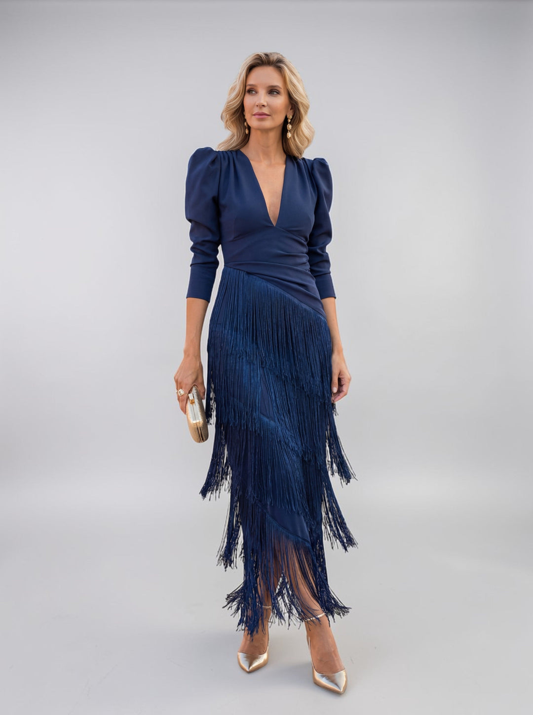 Sofia - Robe Élégante avec Franges