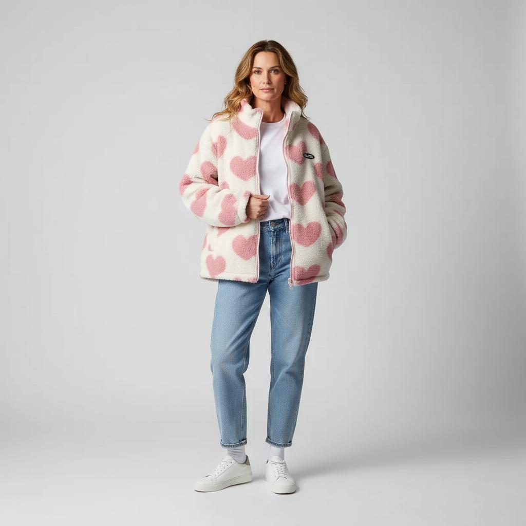 AlpenNord™ | Veste réversible avec des cœurs