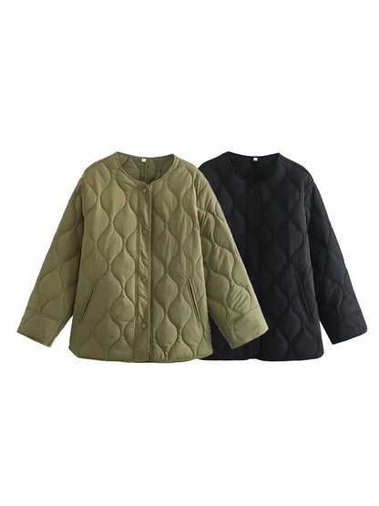 CAROLA | Veste d'Hiver Décontractée et Ample pour Femmes