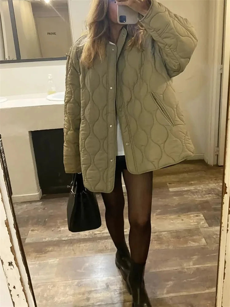 CAROLA | Veste d'Hiver Décontractée et Ample pour Femmes