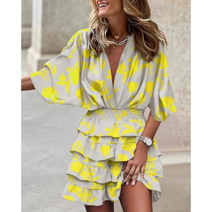 Robe Midi Fleurie - Élégance Intemporelle