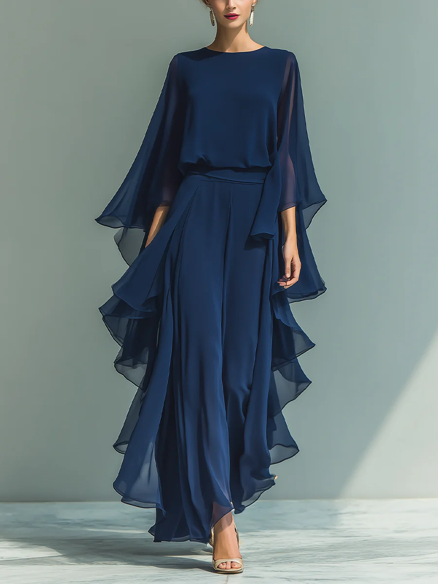Aurora™ | Robe en Chiffon Élegante avec Volants