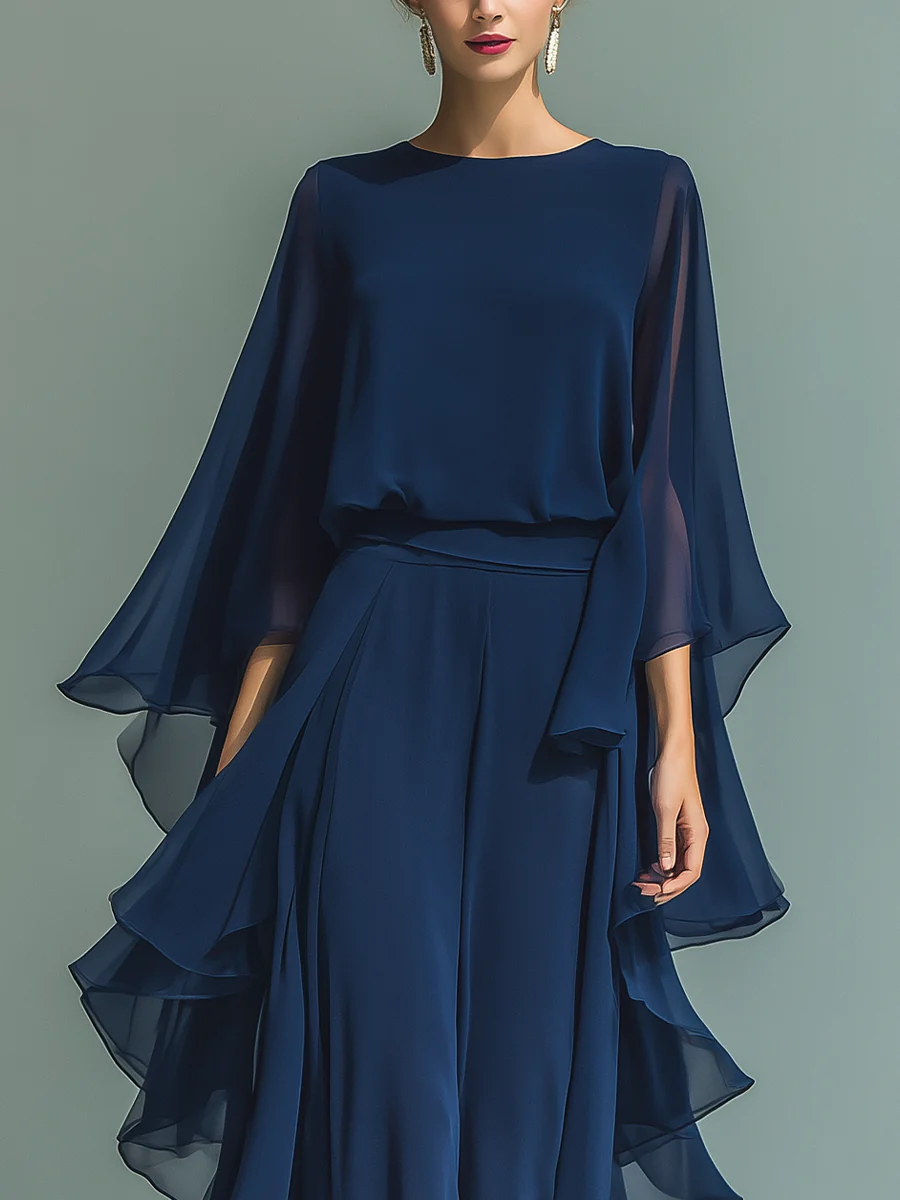 Aurora™ | Robe en Chiffon Élegante avec Volants