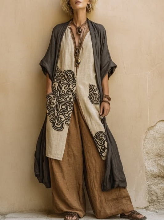 Zara | Ensemble de trois pièces à motif tribal