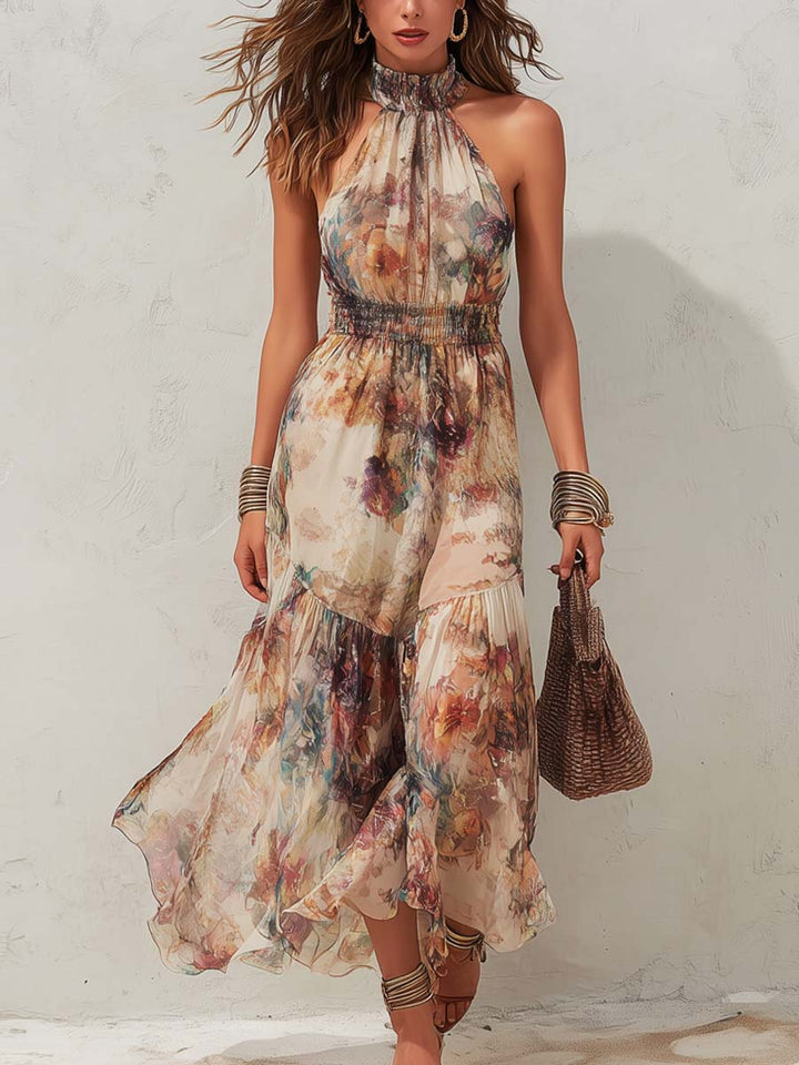 Chloé | Robe Midi Fleurie Vintage